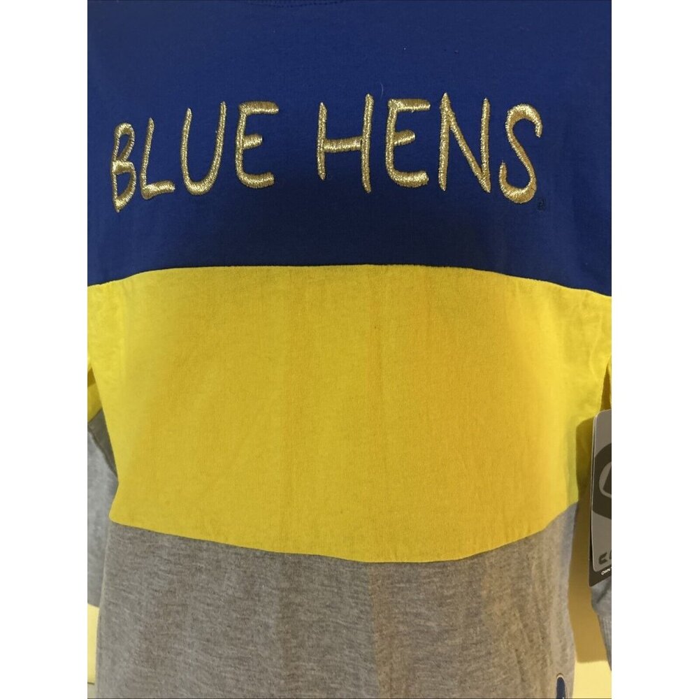 NEW Delaware Fightin' Blue Hens Colosseum LS Colorblock Shirt Youth M 7-8 - Picture 2 of 5